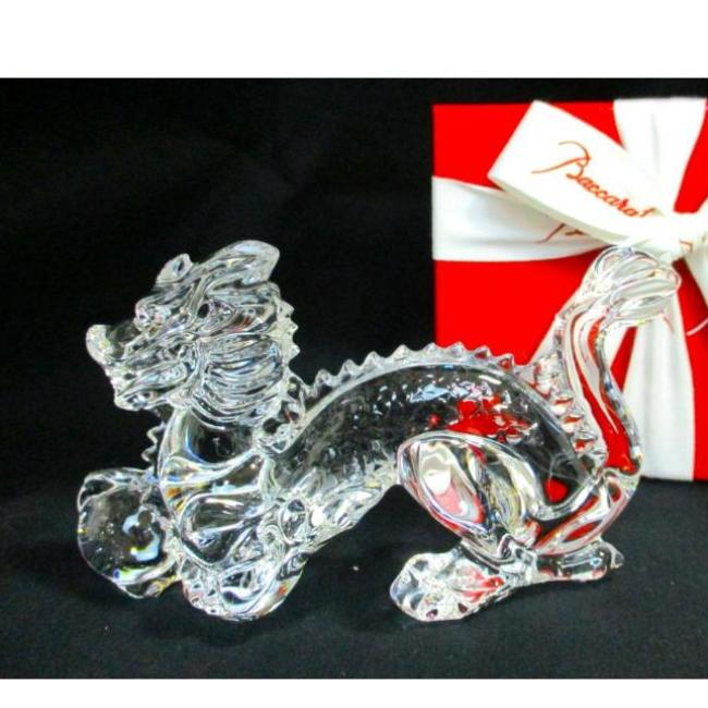 バカラ】動物 辰 龍 ドラゴン 置物 インテリア☆美品☆運気up Baccarat