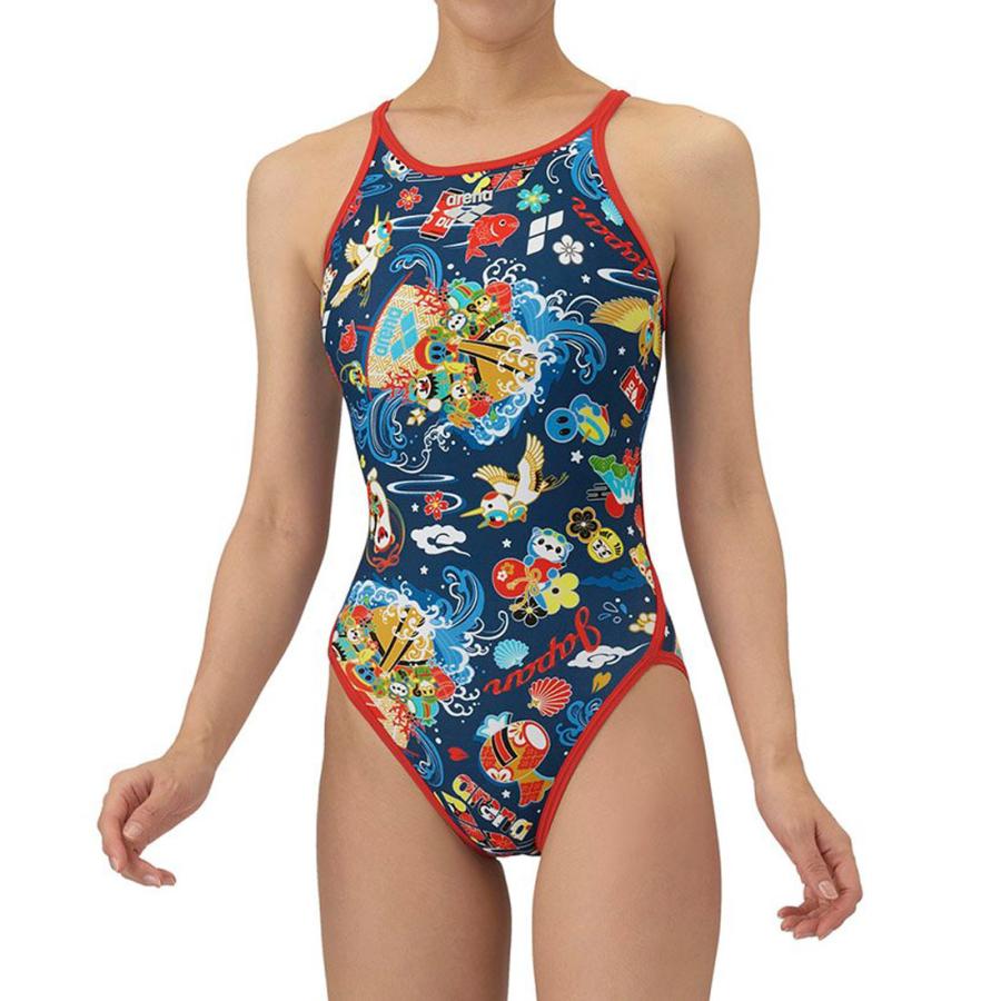 アリーナ（arena） 公式 タフスーツ 練習 総柄 トレーニングワンピース