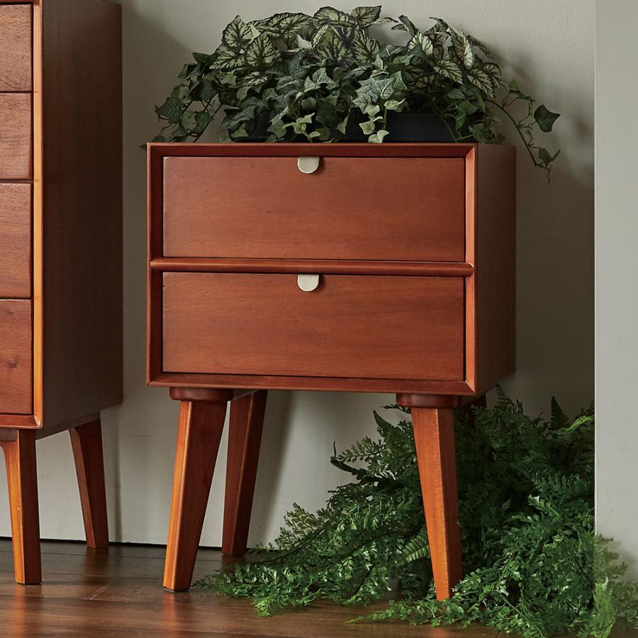 dinos（ディノス） 北欧ヴィンテージ風Vカットデザイン サイドテーブル