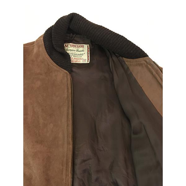 古着 60s USA製 McGREGOR 「Shampoo Suede With Scotchgard」 本革