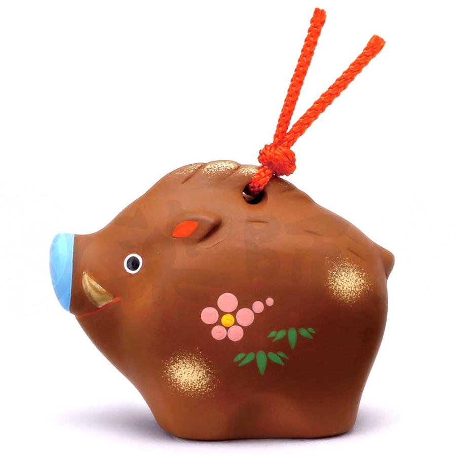 干支 置物 十二支 土鈴 単品/ 錦彩招福寿々十二支土鈴（亥） /粗品