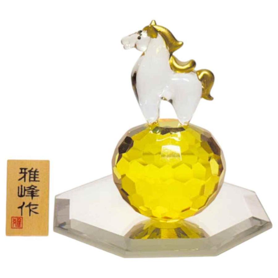 干支 午 置物 馬 うま 2026年/ 風水クリスタル 福午 /粗品 販促 景品
