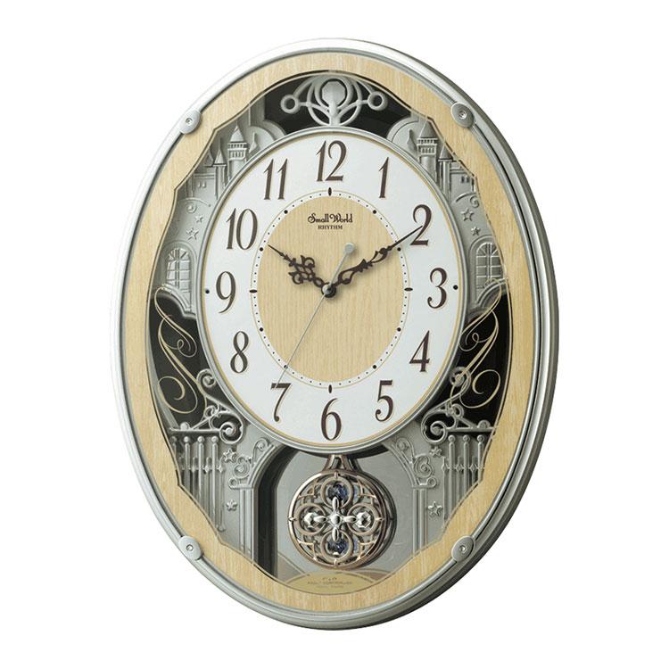 スモールワールド からくり時計 リズム時計 掛け時計 電波掛時計