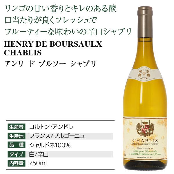 白ワイン フランス ブルゴーニュ アンリ ド ブルソー シャブリ 2023