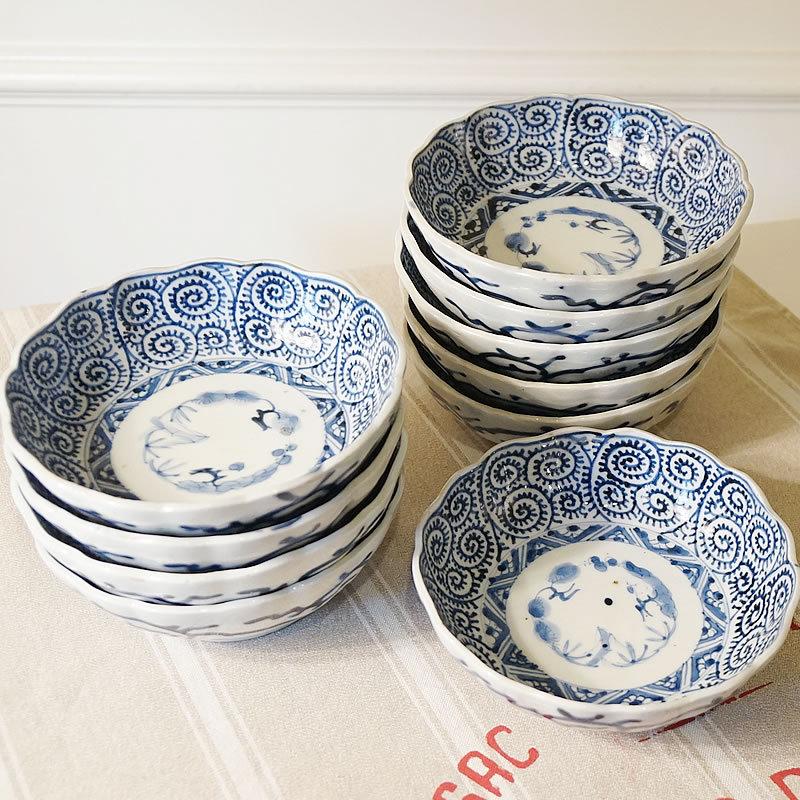 太明成化年製 染付蛸唐草文 一尺三寸皿 盛り皿 飾り皿 【公式通販】