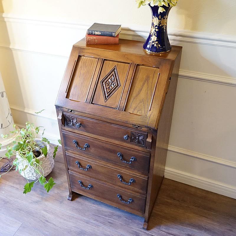 昭和 レトロ 家具 ライティングデスク ライティングビューロー