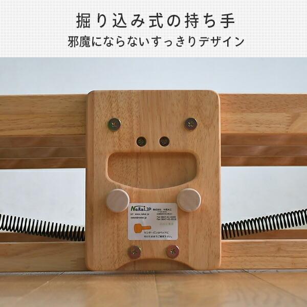 中居木工 ひのき 折りたたみベッド 木製 シングル すのこベッド