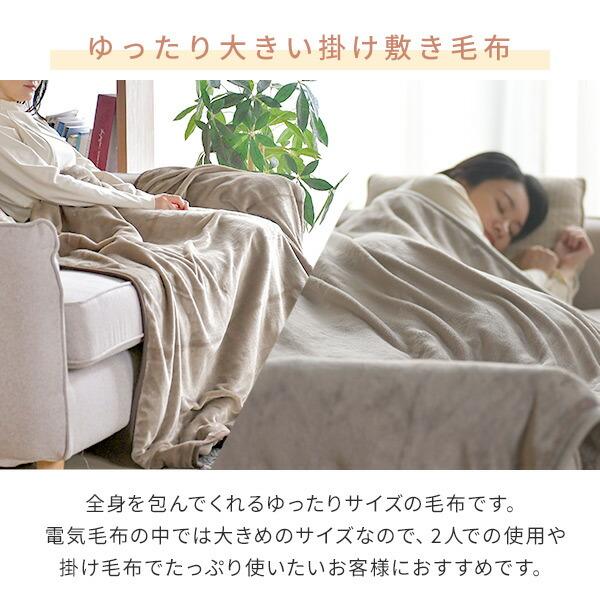 山善 ホカロン かけしき電気毛布 188×30 商品情報_ホカロン電気掛敷