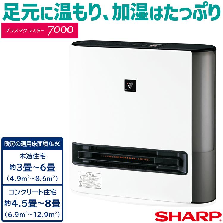 プラズマクラスター セラミックファンヒーター シャープ 加湿