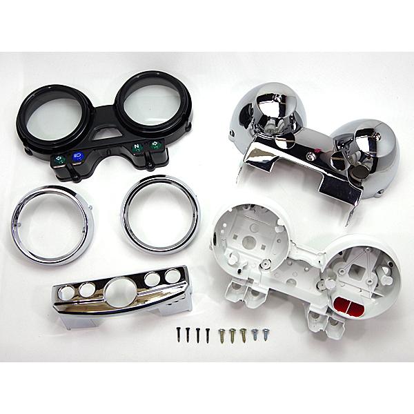 カワサキ純正互換タイプ メーターケースセット ◇新品 スピード