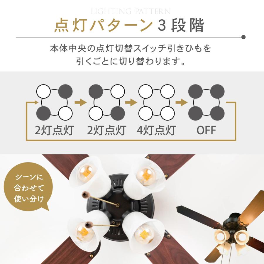 OHM（オーム電機） シーリングライト 4灯シーリングファン 電球別売