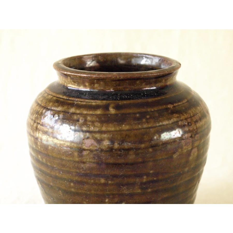 ⭐️瀬戸焼 江戸時代前期 鉄釉小壺 花器置物 飾り 古美術品 骨董品