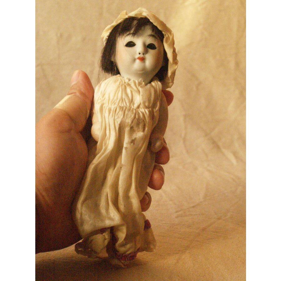 大正 昭和初期 貴重 サクラビスク16cm 日本人形 抱き人形 ベビー