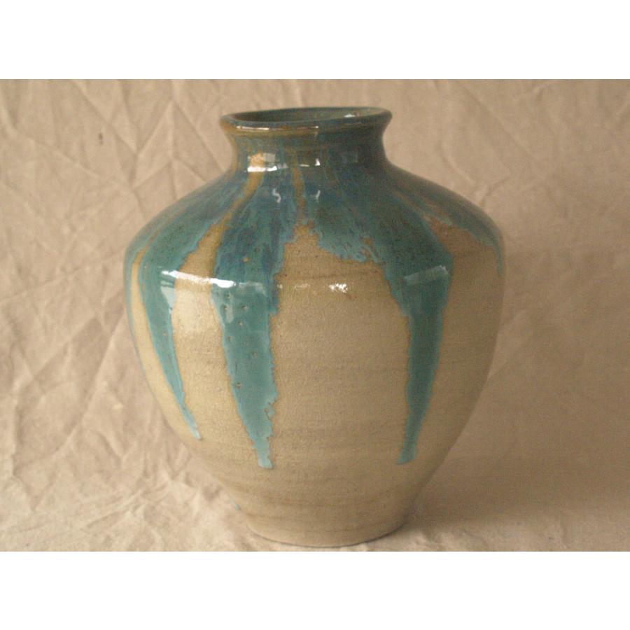 隅田川 壺 徳利 花器 一輪挿し 民藝 飾り壺 時代物 窯傷 美品 壺 徳利