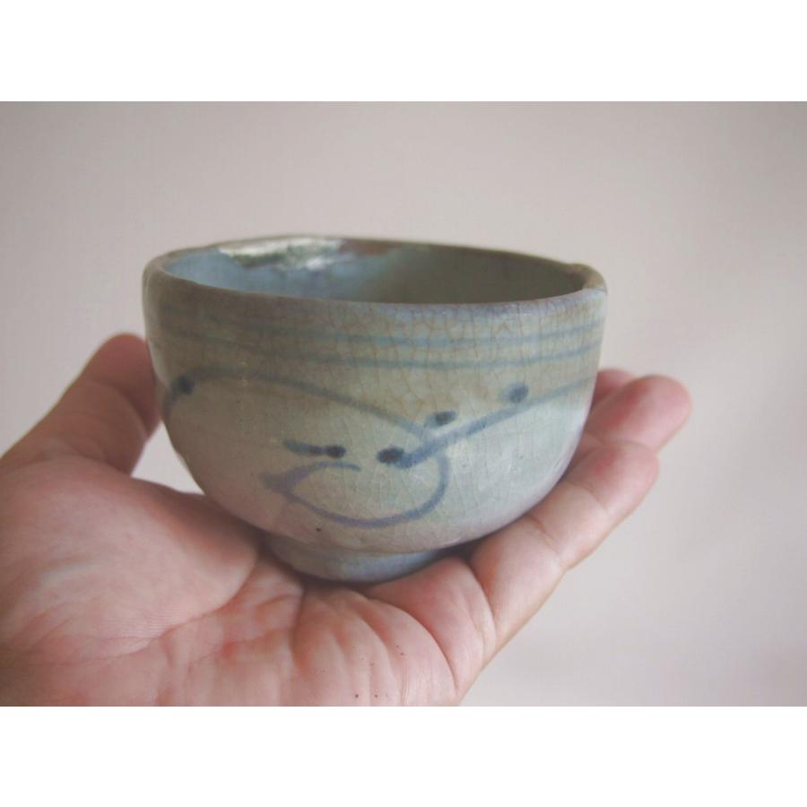 江戸時代 木原窯 歪み茶碗2客10cmペア 台座付 茶道 茶道具 古伊万里