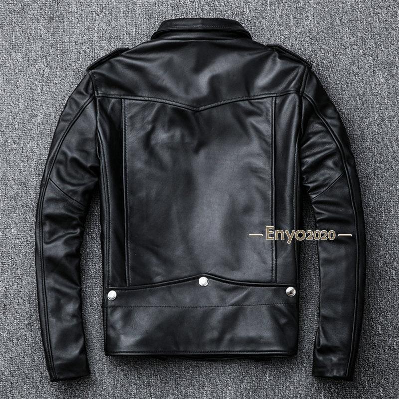 ライダースジャケット メンズ シングル 牛革ジャン バイクジャケット