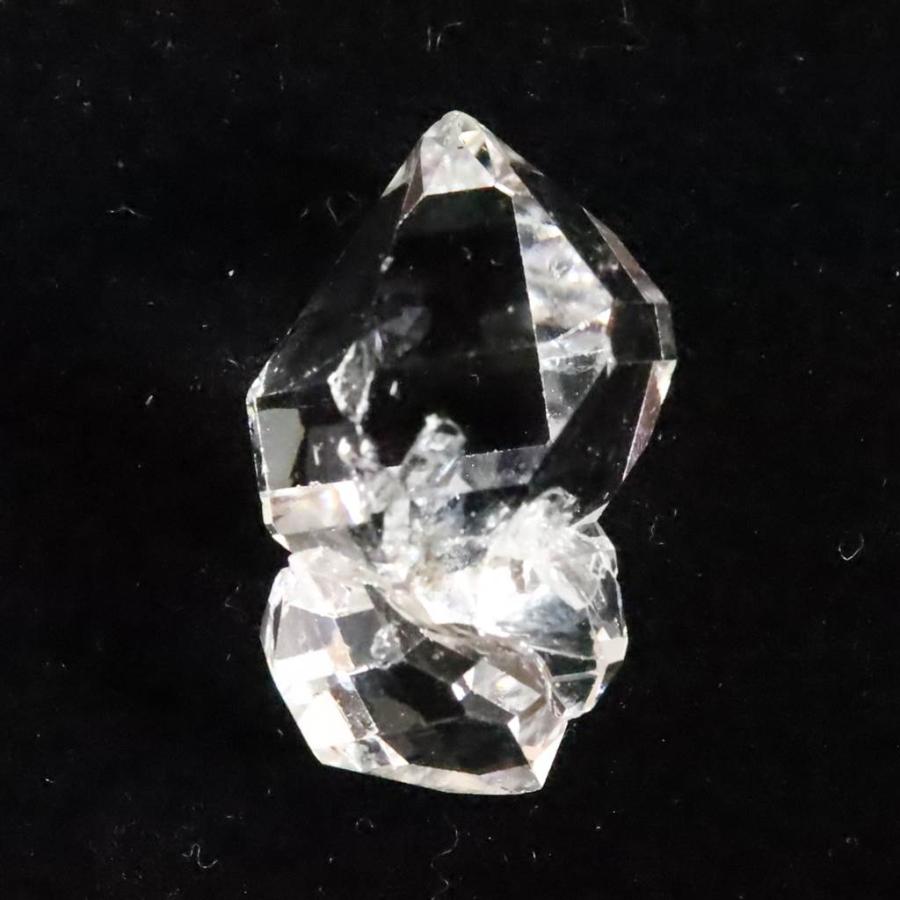 米国NY州産 ハーキマーダイヤモンド AAA+ 22mm原石 結晶 3.6g 【榎本