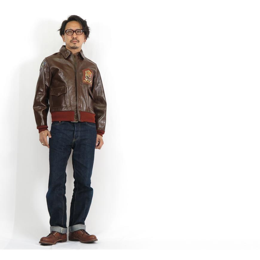 バズリクソンズ ホースハイド B-2 フライト ジャケット レザー