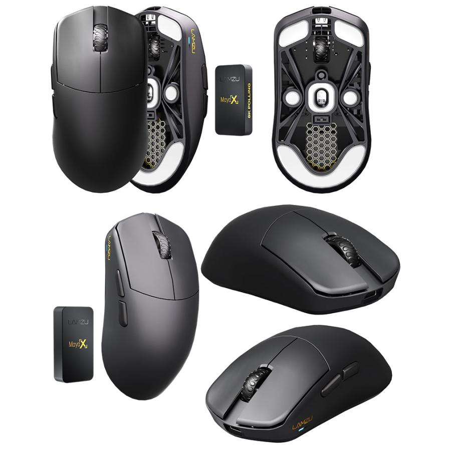 LAMZU LAMZU Maya X 8Kレシーバー付属 ワイヤレスゲーミングマウス