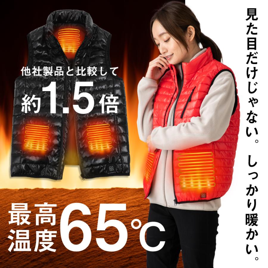 DUERFUSA（デュアルフューサ） 電熱ベスト ヒーターベスト 電熱 ベスト