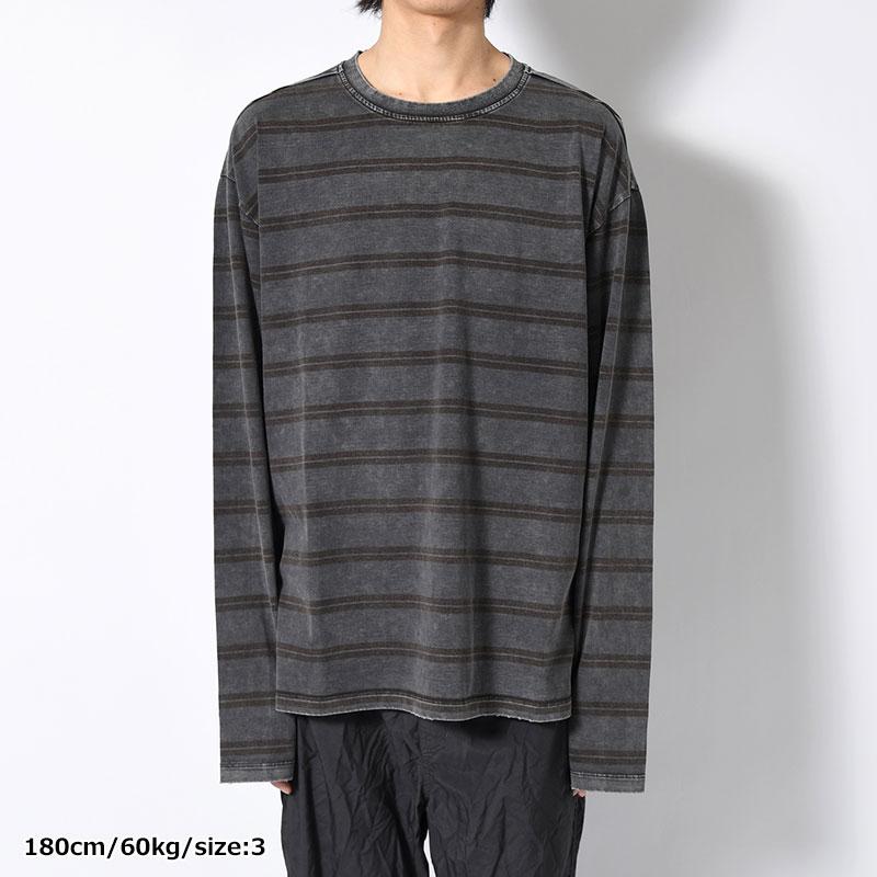 SandWaterr サンドウォーター ボーダーロンT カットソー 総柄 Tシャツ