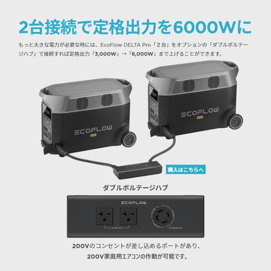 ECOFLOW ポータブル電源 大容量 リン酸鉄リチウム DELTA Pro 3600Wh