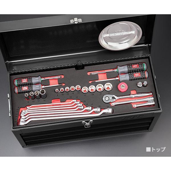 KTC 【特典付】KTC SK36626XBK 9.5sq. 工具セット 66点 京都機械工具