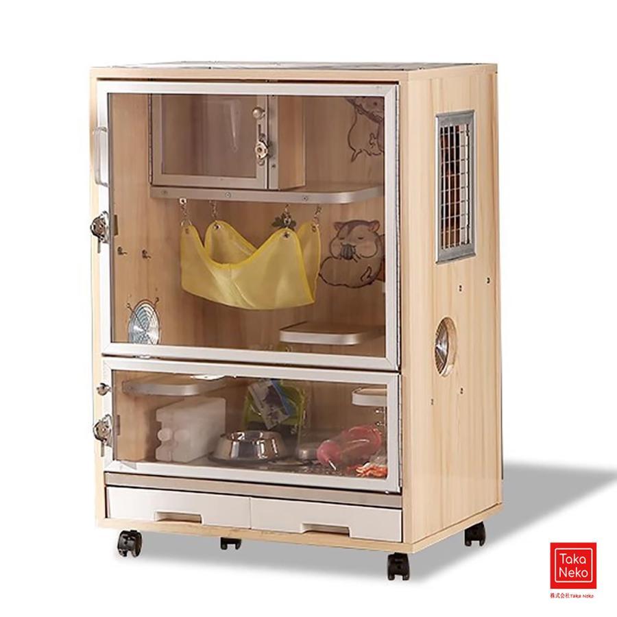 チンチラ ケージ ウサギ 大型 小動物 小動物飼育ケージ 木製 ハウス