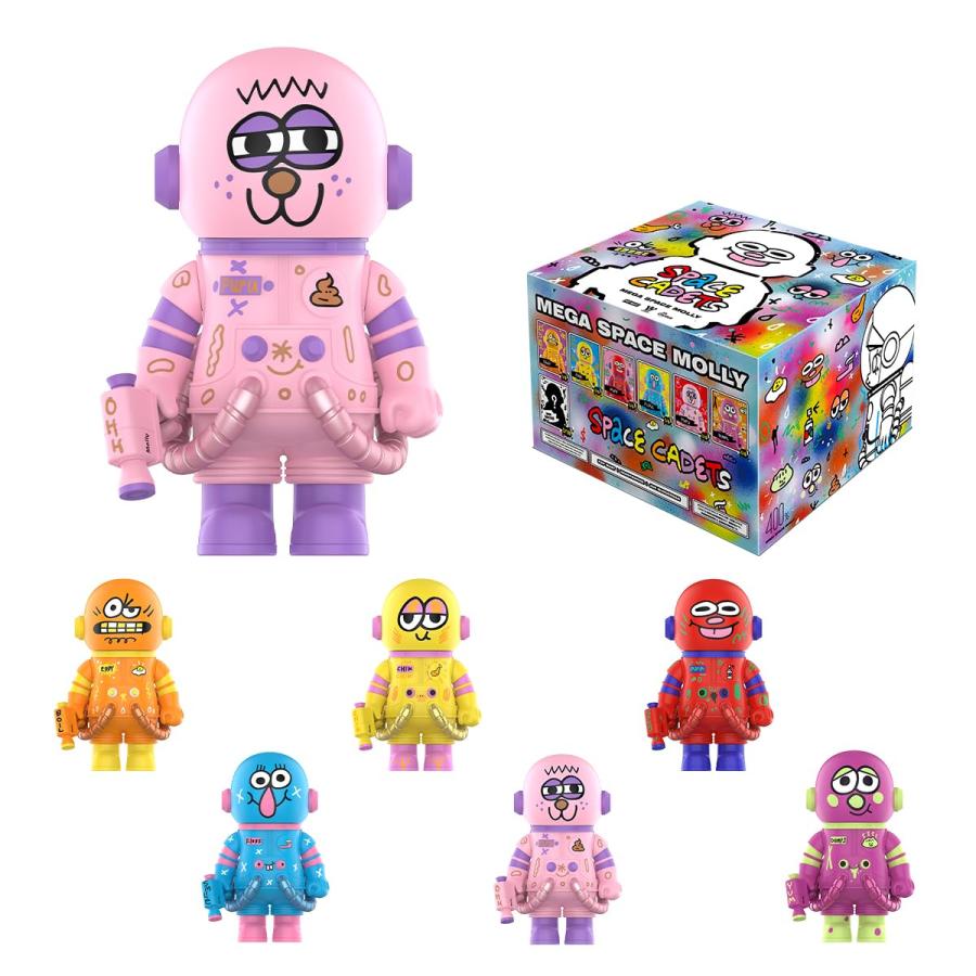 POP MART MEGA SPACE MOLLY 400% JON BURGERMAN CADETS シリーズ 【1