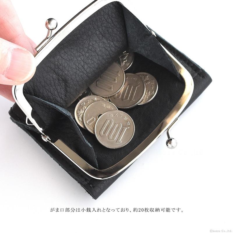 TIDEWAY（タイドウェイ） がま口財布 メンズ 本革 折り財布 三つ折り