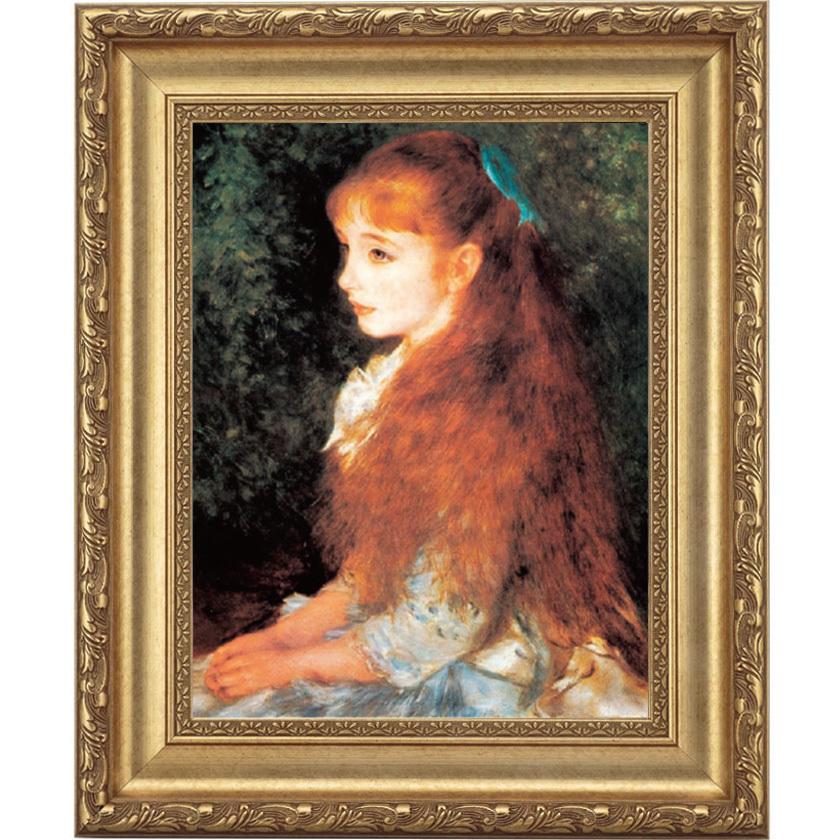 座る二人の少女』 ルノワール 10号 立体複製名画 額装付 【ポイント5