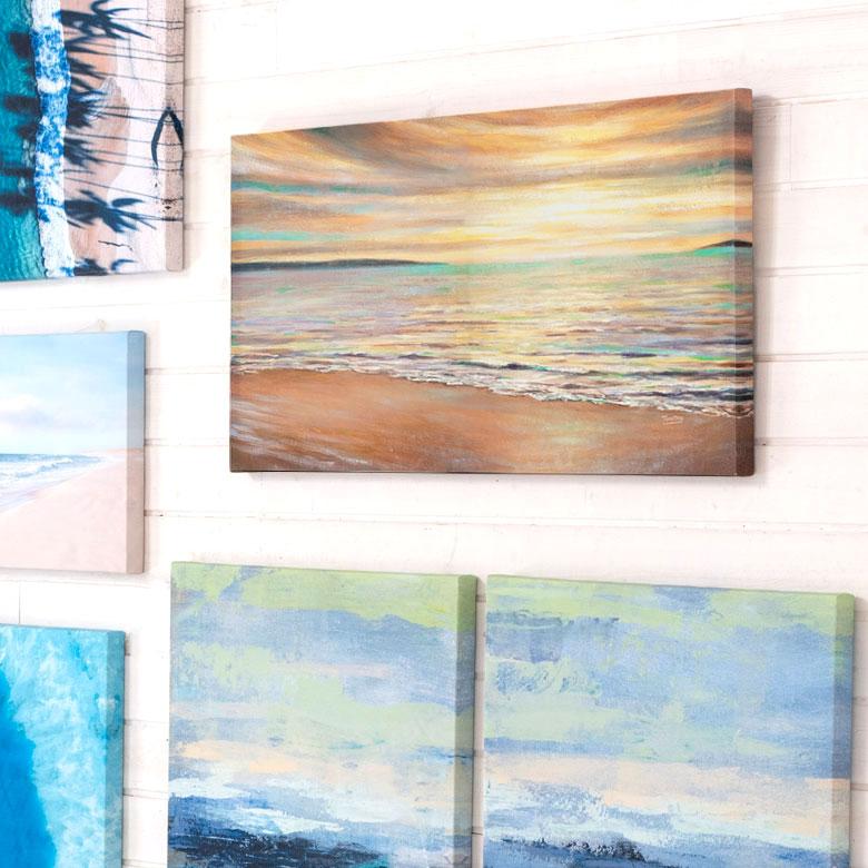 ELEMENTS アートパネル 海 キャンパス アートフレーム 額 アート