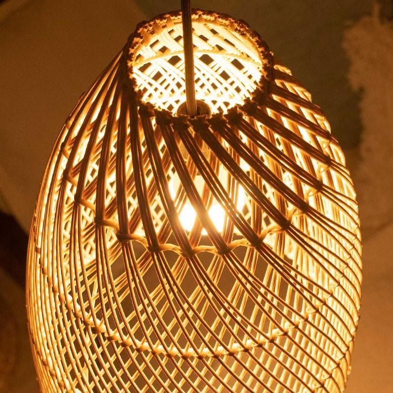 ELEMENTS ペンダントライト ランプシェード 照明 ラタン 籐 吊り下げ