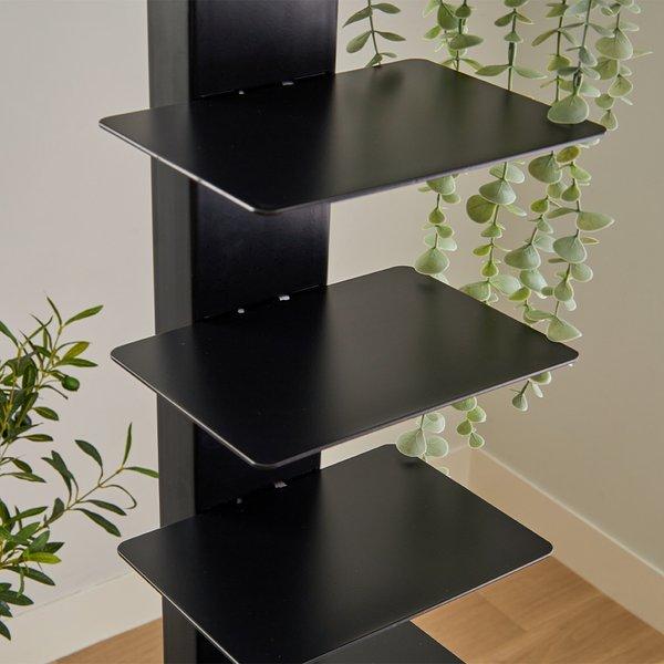 MARKET B〕モダンブックタワー ブラック 組立品 : エスティムヤフー