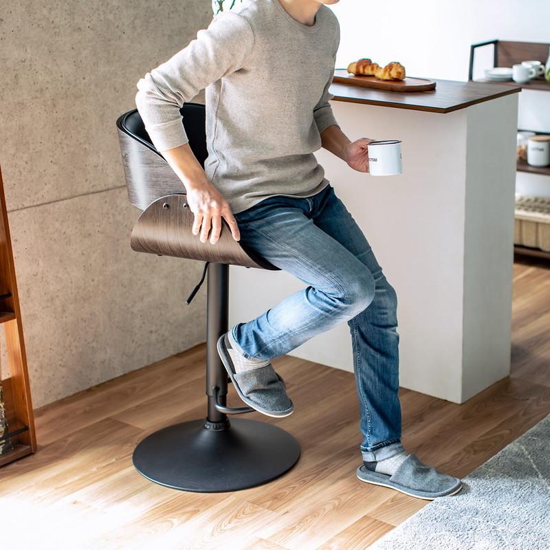 SANWA SUPPLY（サンワサプライ） カウンターチェア バーチェア 幅広座