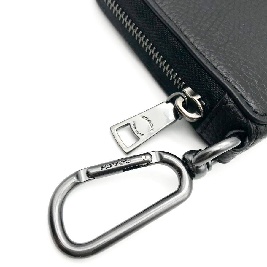 COACH（コーチ） ☆COACH☆ Lジップ キーケース ブラック カードケース