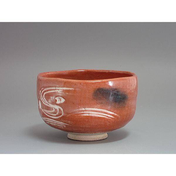 桜花流水図 赤楽茶碗 井上春峰造 : 茶道具商 越中屋 - 通販 - Yahoo