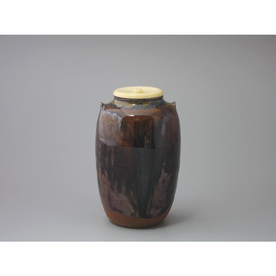 高取焼亀井味楽耳付茶入セット