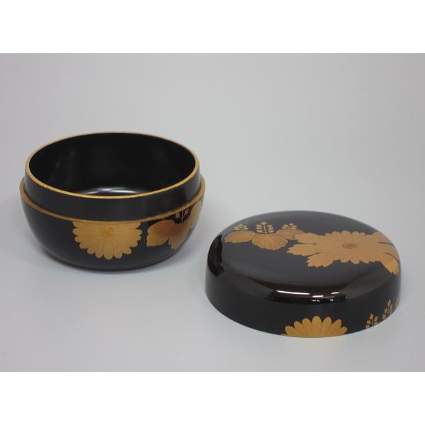 菊桐蒔絵黒平棗 輪島塗 田中勝月造 桐箱 : 茶道具商 越中屋 - 通販