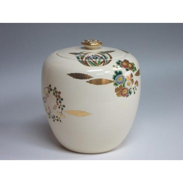 仁清写丸紋草花水指 御室窯 共箱 : 茶道具商 越中屋 - 通販 - Yahoo