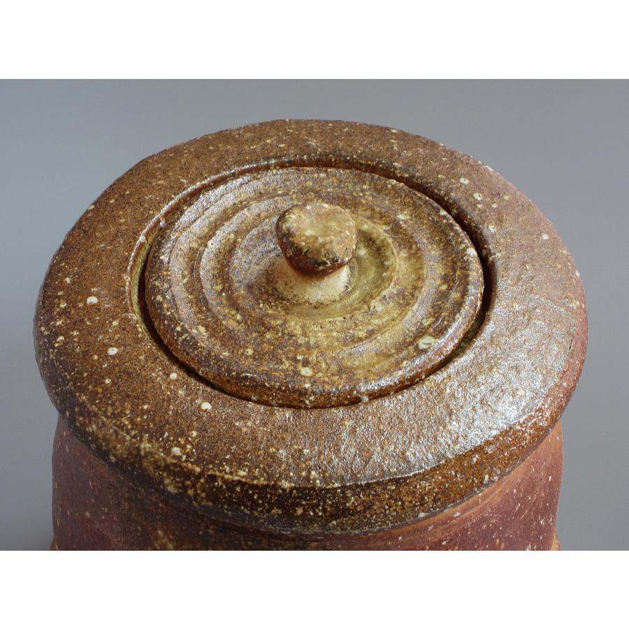 信楽焼水指 上田光春（六代上田直方）造 共箱 : 茶道具商 越中屋