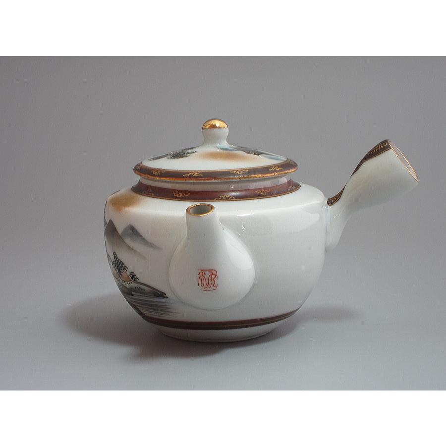 煎茶器セット 九谷焼 色絵山水図（本体のみ） : 茶道具商 越中屋