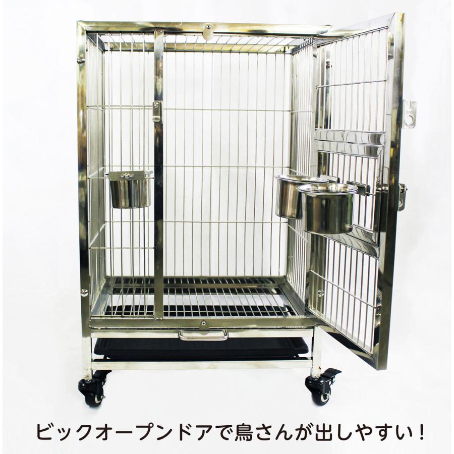 えとぴりかオリジナル 大型ステンレススチール鳥かごSLPC75 えとぴりか