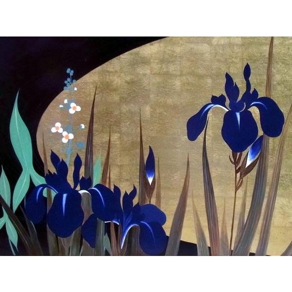 漆絵 酒井抱一の名作_四季花鳥図・部分 NH137 : 絵画制作専門