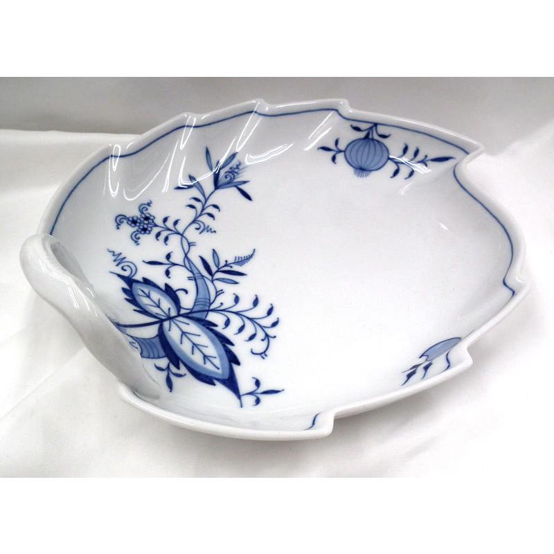 マイセン ブルーオニオンスタイル リーフディッシュ 081001-00264 新品