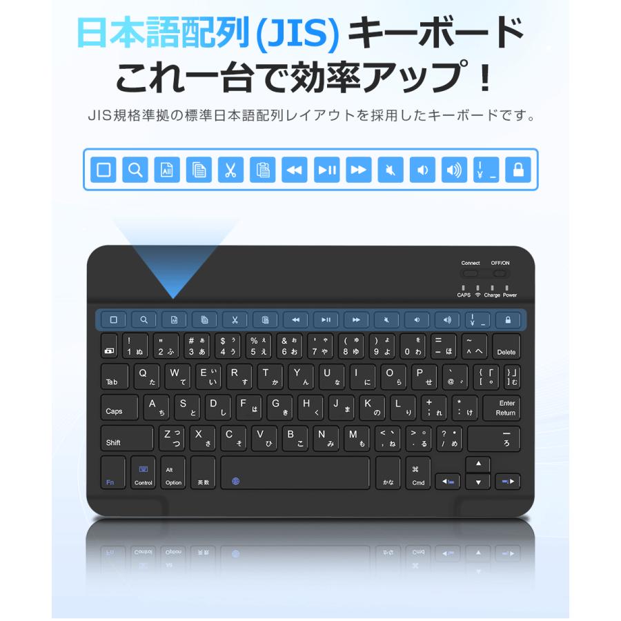 EWIN 日本語配列 iPad キーボード ケース 第10世代 10.9インチ 第9世代