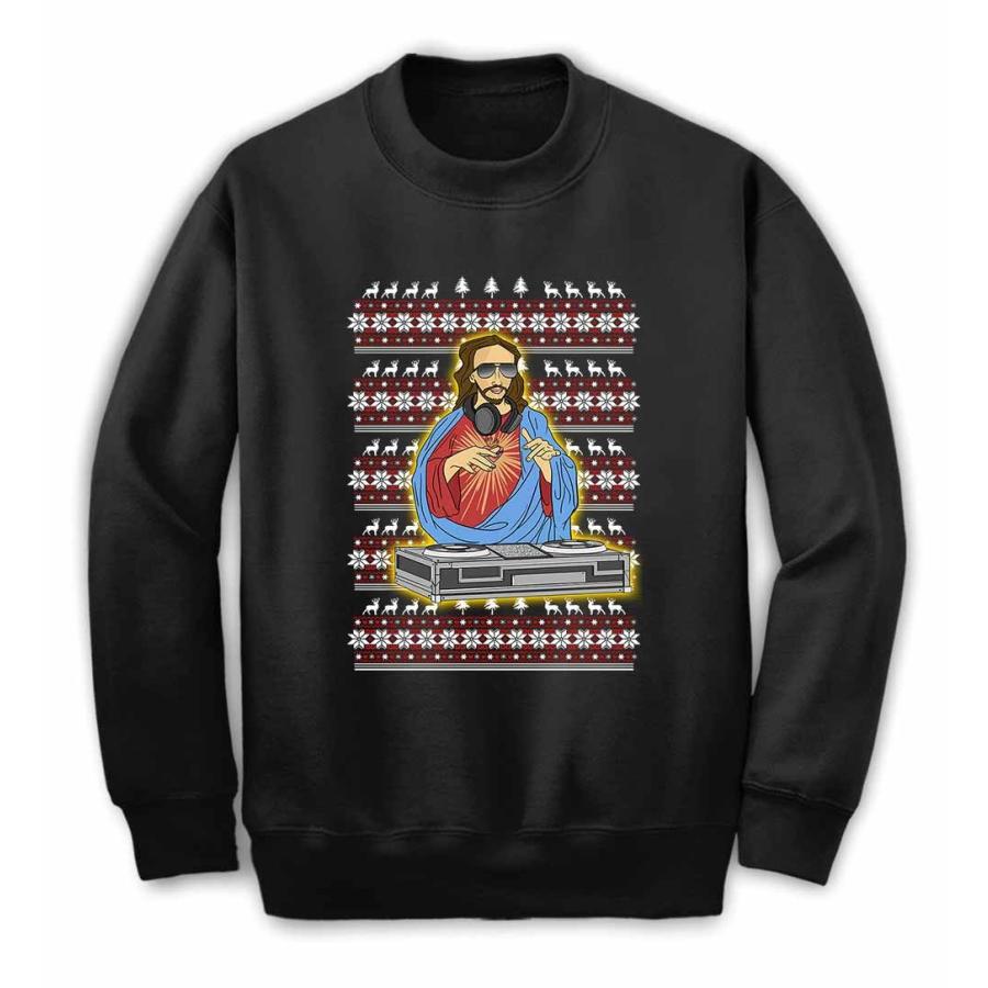 DJジーザスのダサいクリスマスセーター】キッズ スウェット スエット