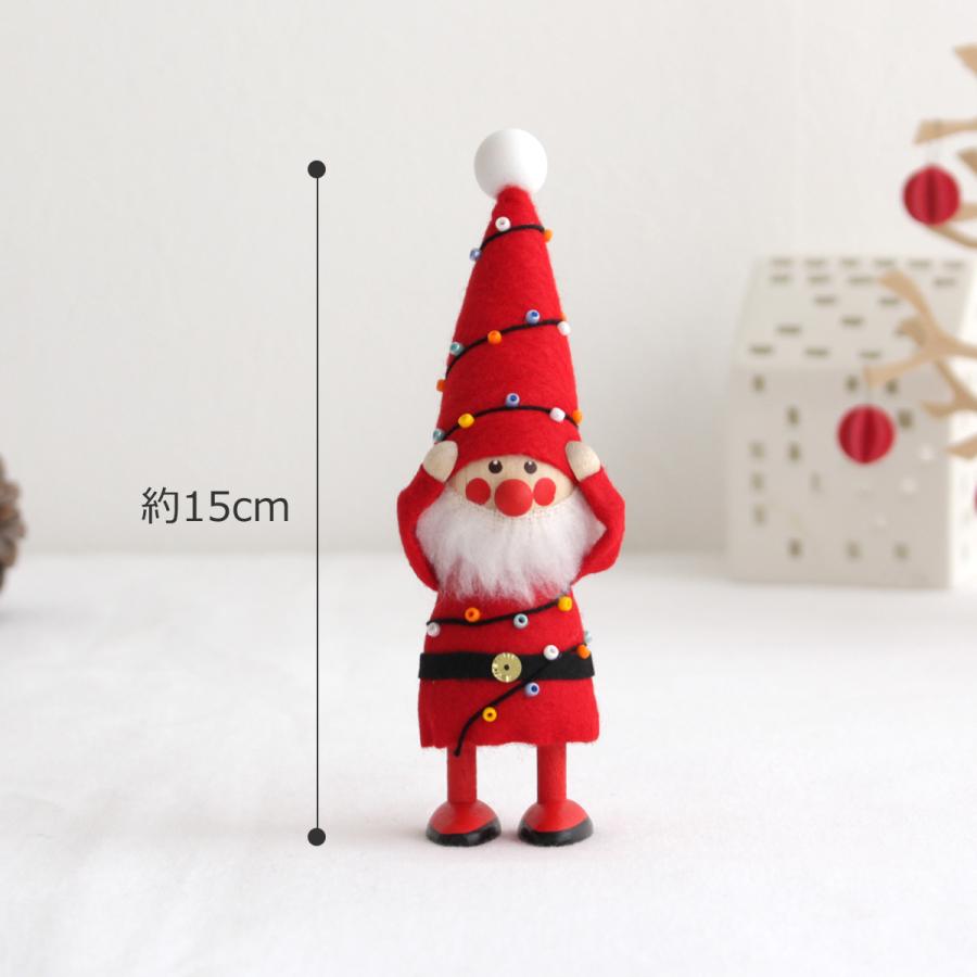 ノルディカニッセ 電飾にからまるサンタ フェルトシリーズ 赤 NORDIKA