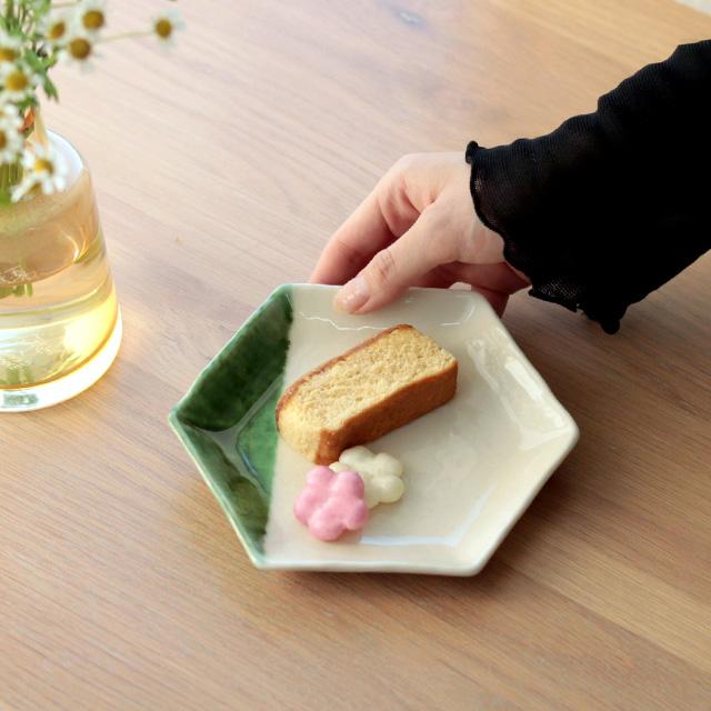 m.m.d. m.m.d. true colors line 取皿 2分掛け(取り皿 六角 プレート