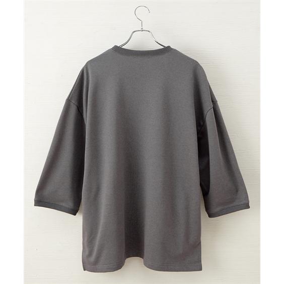 ニッセン（nissen） 7分袖トレーナー オーバーサイズ ロング丈 両